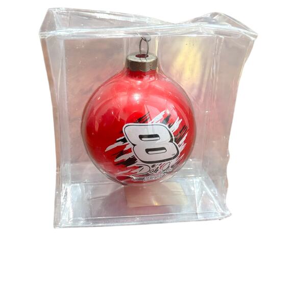Vtg Dale Earnhardt Jr Christmas Tree Ornament ball #8 Nascar Racing Collectors - Picture 3 of 5